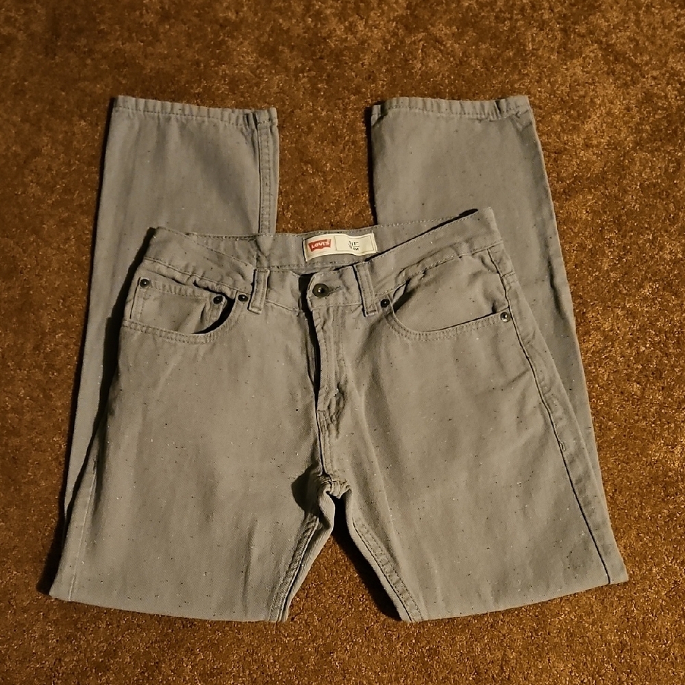 Levi's 511 Slim Gray Jeans Size Boys 18R Men's 29 x 29